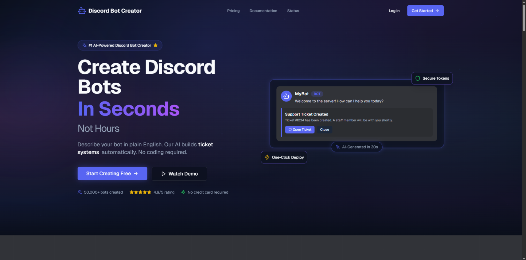 יוצר בוטים - דף הבית